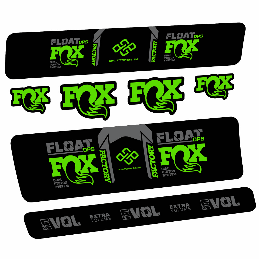 Autocollant Fox Float Factory DPS, Shock Absorber, Autocollant Vélo vinyle