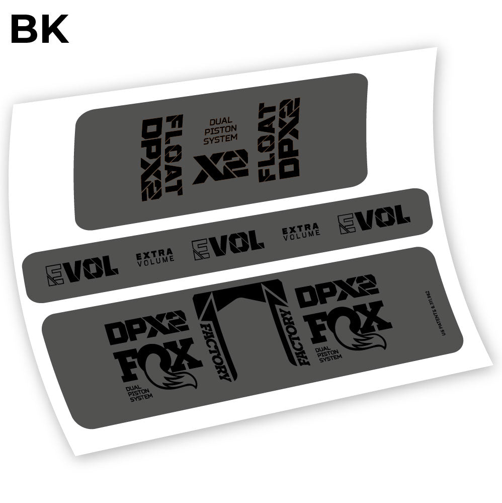 Fox Float Factory Racing DPX2 2021, autocollant Amortisseur Vinyle