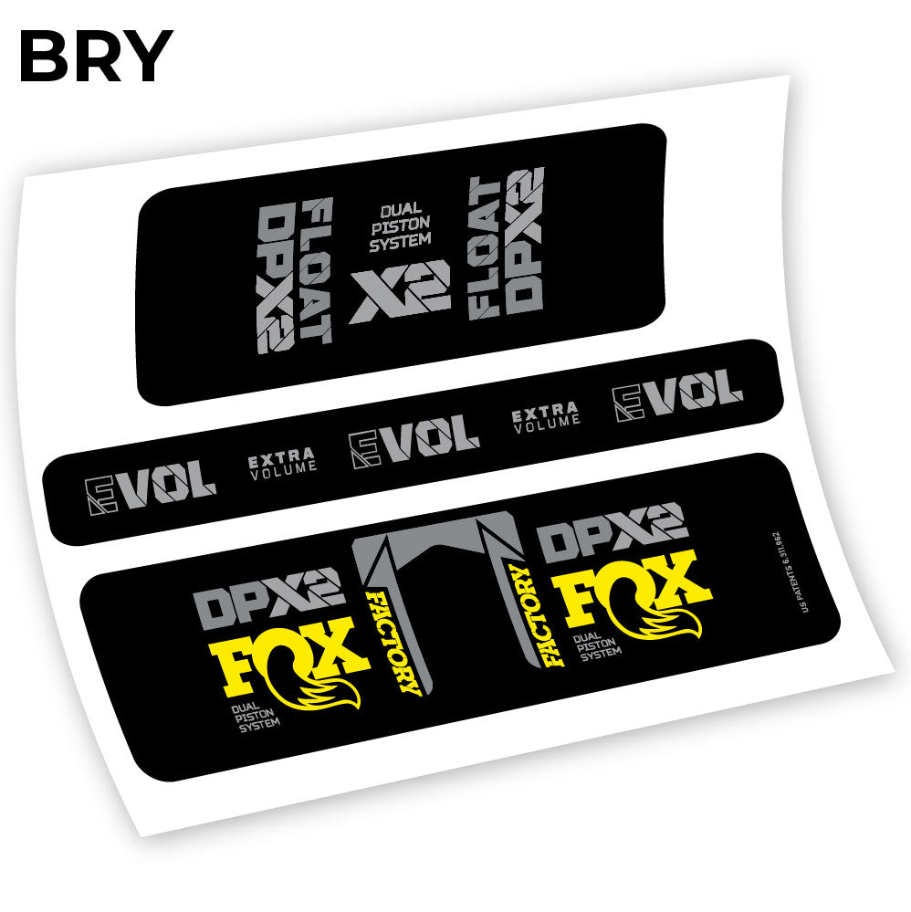 Fox Float Factory Racing DPX2 2021, autocollant Amortisseur Vinyle