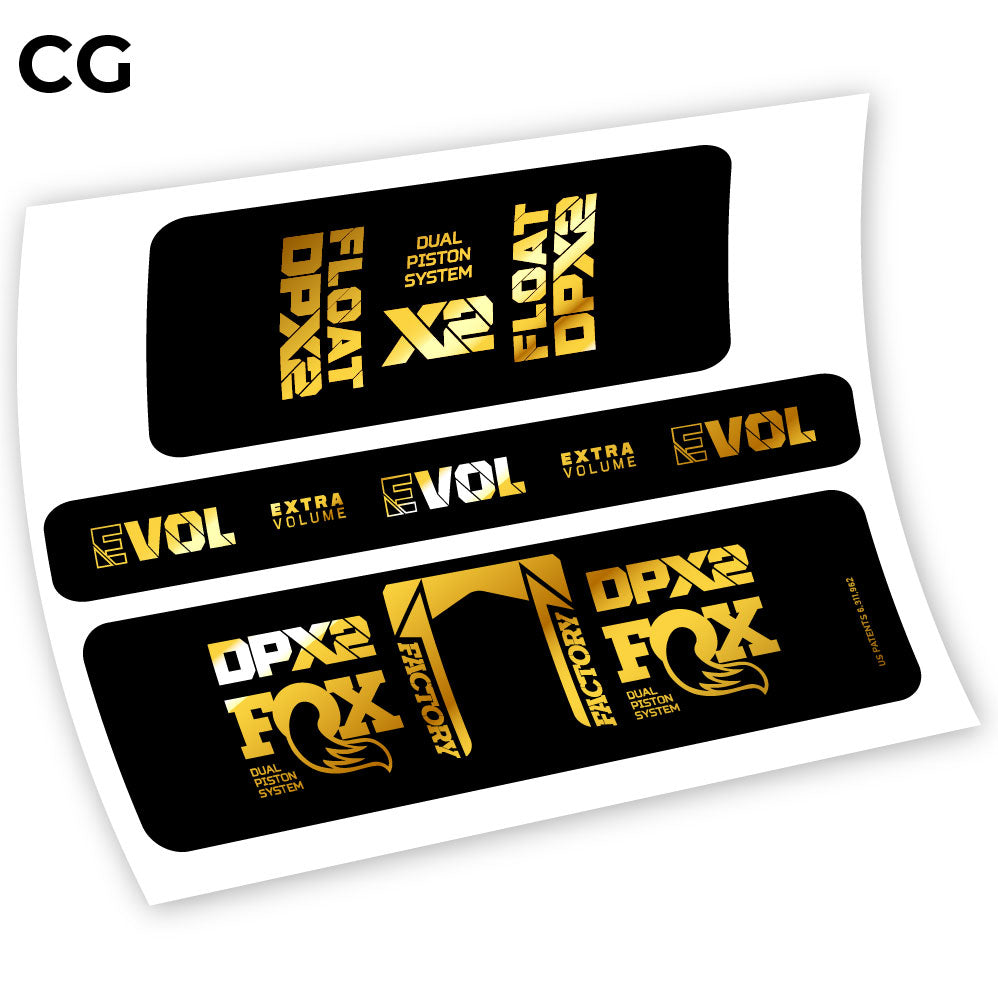 Fox Float Factory Racing DPX2 2021, autocollant Amortisseur Vinyle