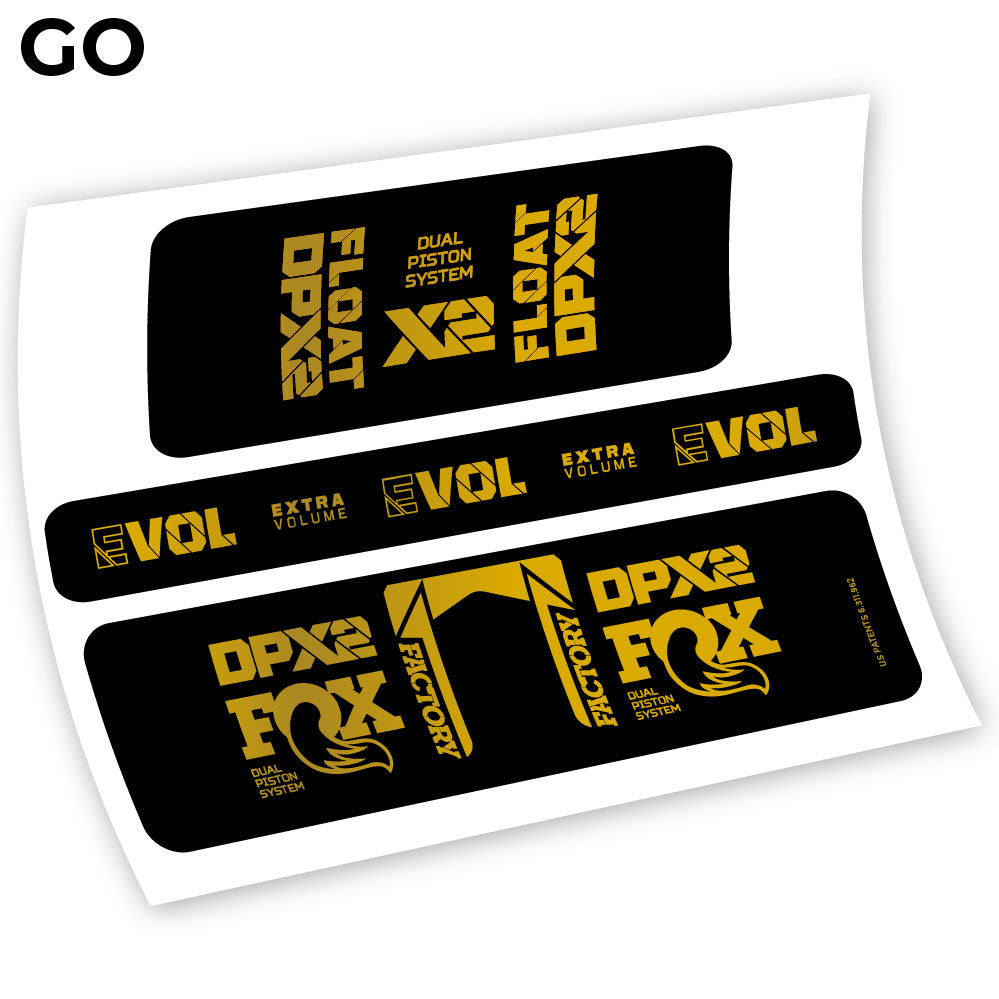Fox Float Factory Racing DPX2 2021, autocollant Amortisseur Vinyle