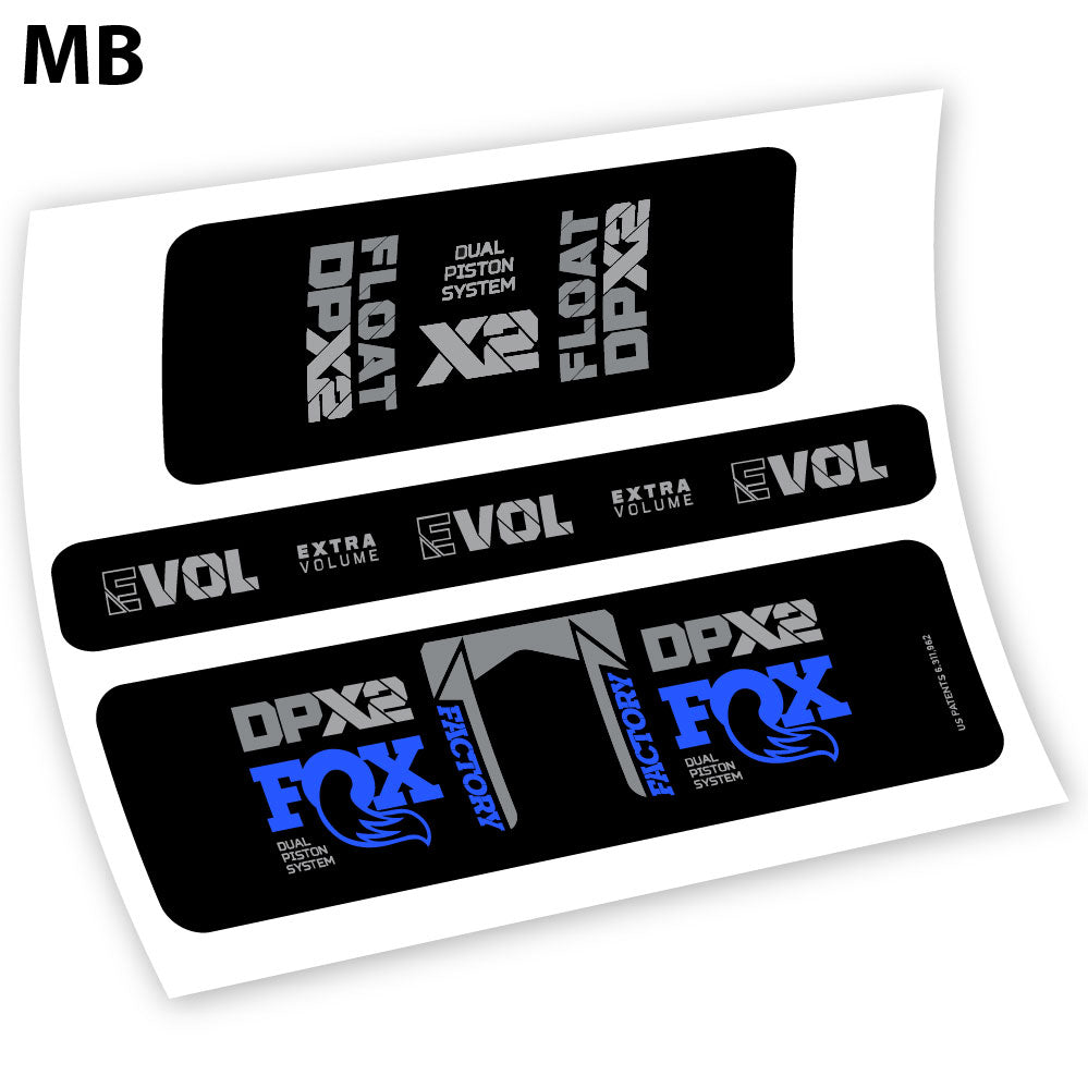 Fox Float Factory Racing DPX2 2021, autocollant Amortisseur Vinyle