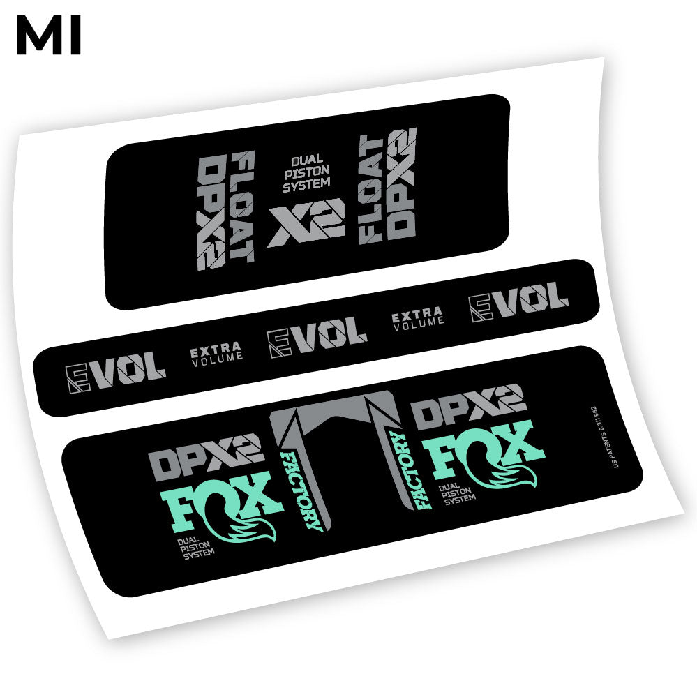Fox Float Factory Racing DPX2 2021, autocollant Amortisseur Vinyle