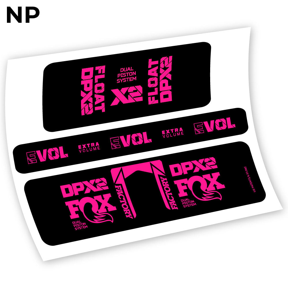 Fox Float Factory Racing DPX2 2021, autocollant Amortisseur Vinyle