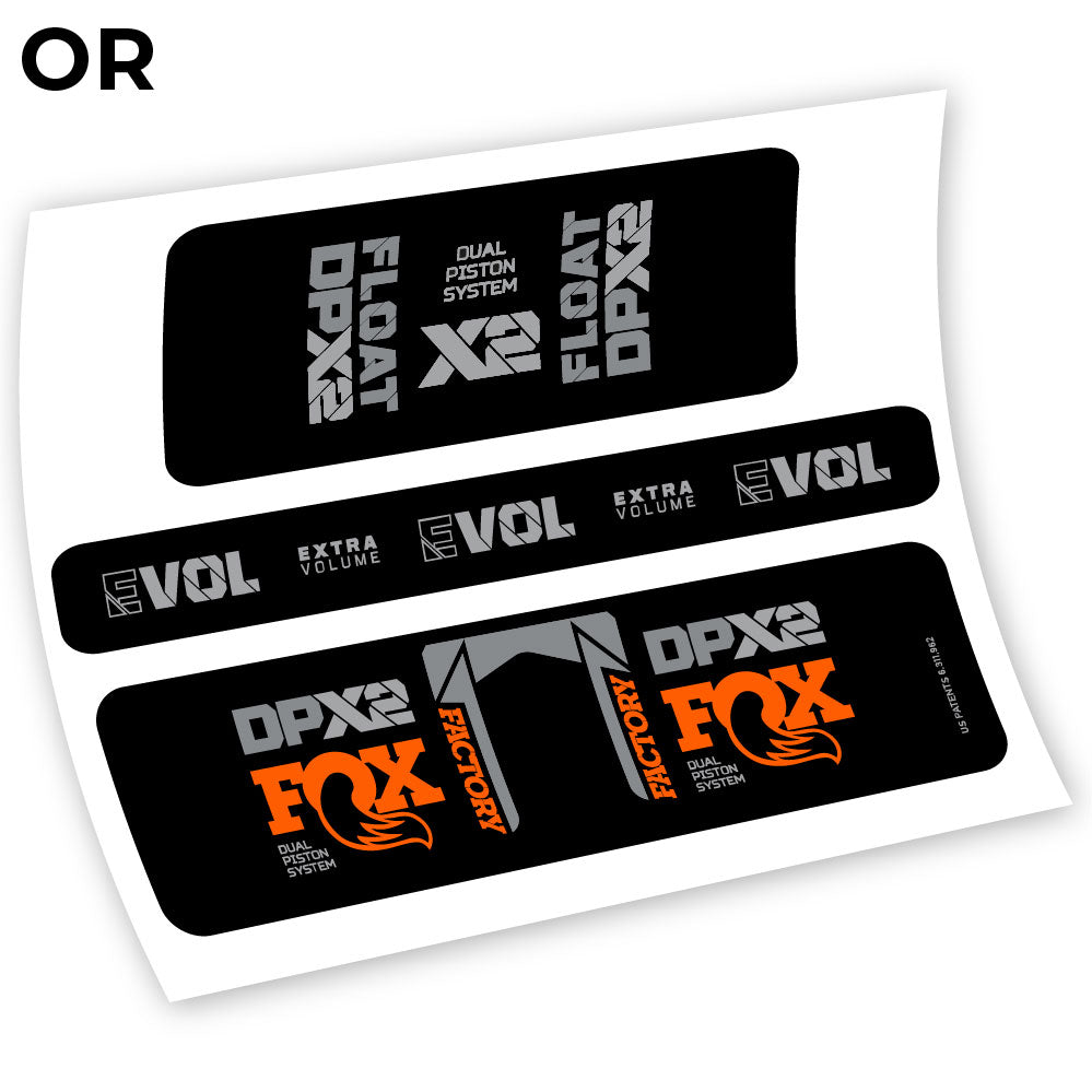 Fox Float Factory Racing DPX2 2021, autocollant Amortisseur Vinyle
