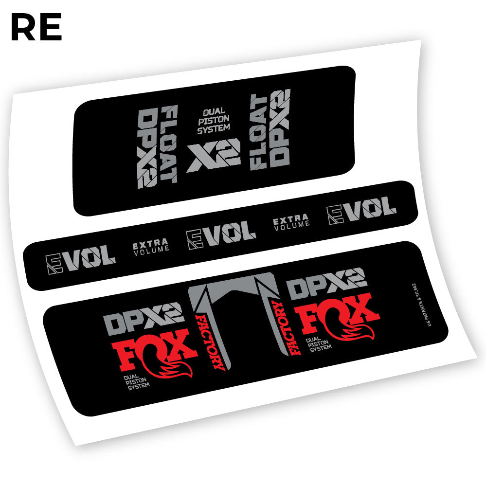 Fox Float Factory Racing DPX2 2021, autocollant Amortisseur Vinyle