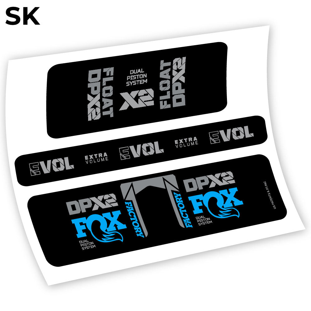 Fox Float Factory Racing DPX2 2021, autocollant Amortisseur Vinyle