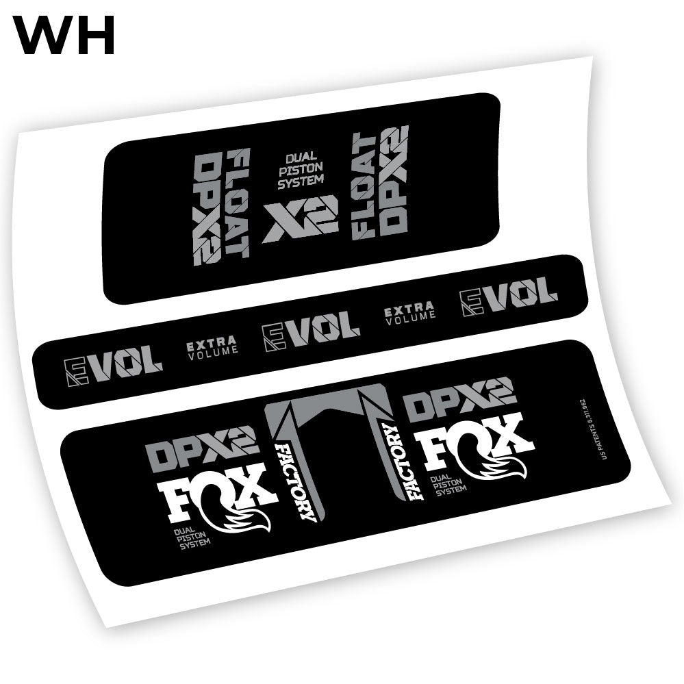 Fox Float Factory Racing DPX2 2021, autocollant Amortisseur Vinyle