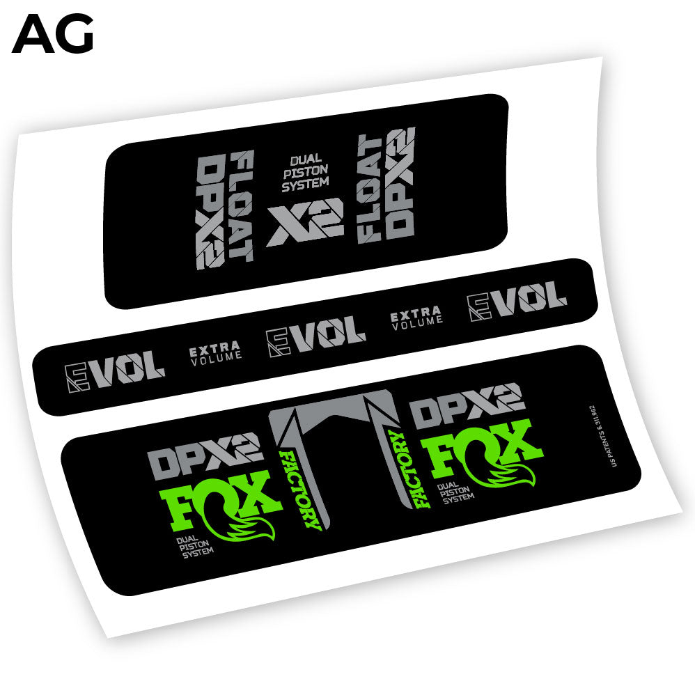 Fox Float Factory Racing DPX2 2021, autocollant Amortisseur Vinyle