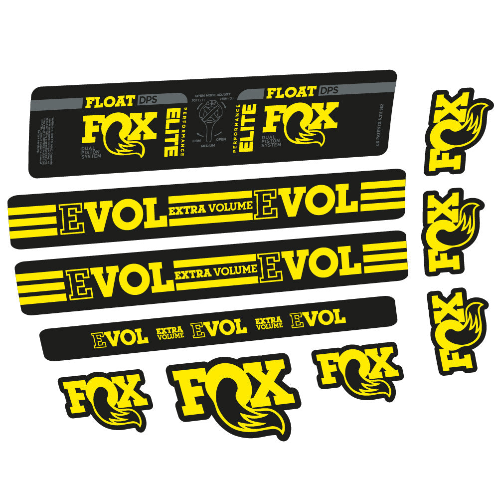 Autocollant Fox Float DPS Elite, Amortisseur, Vélo vinyle sticker