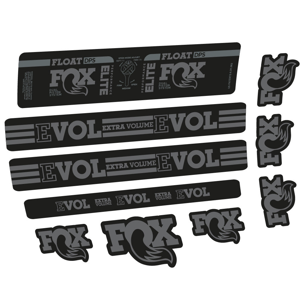 Autocollant Fox Float DPS Elite, Amortisseur, Vélo vinyle sticker