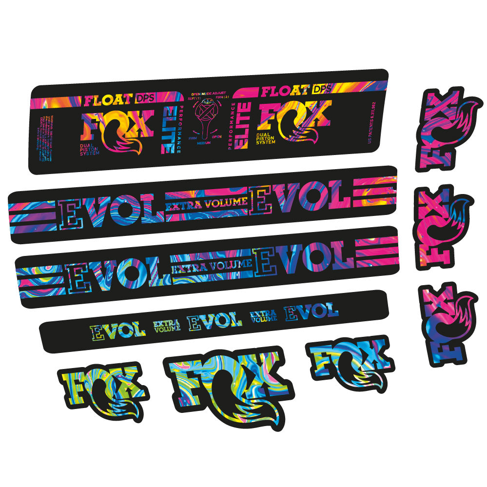 Autocollant Fox Float DPS Elite, Amortisseur, Vélo vinyle sticker