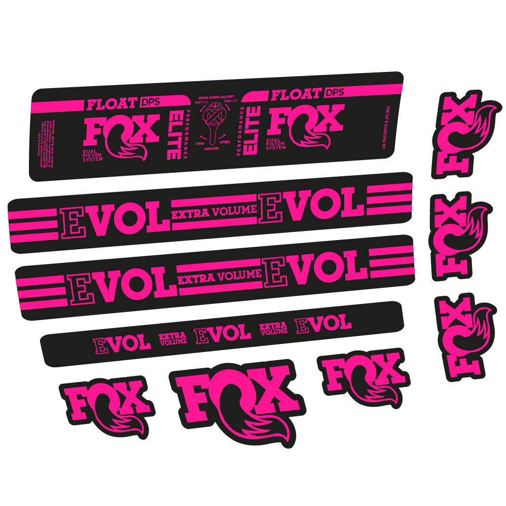 Autocollant Fox Float DPS Elite, Amortisseur, Vélo vinyle sticker