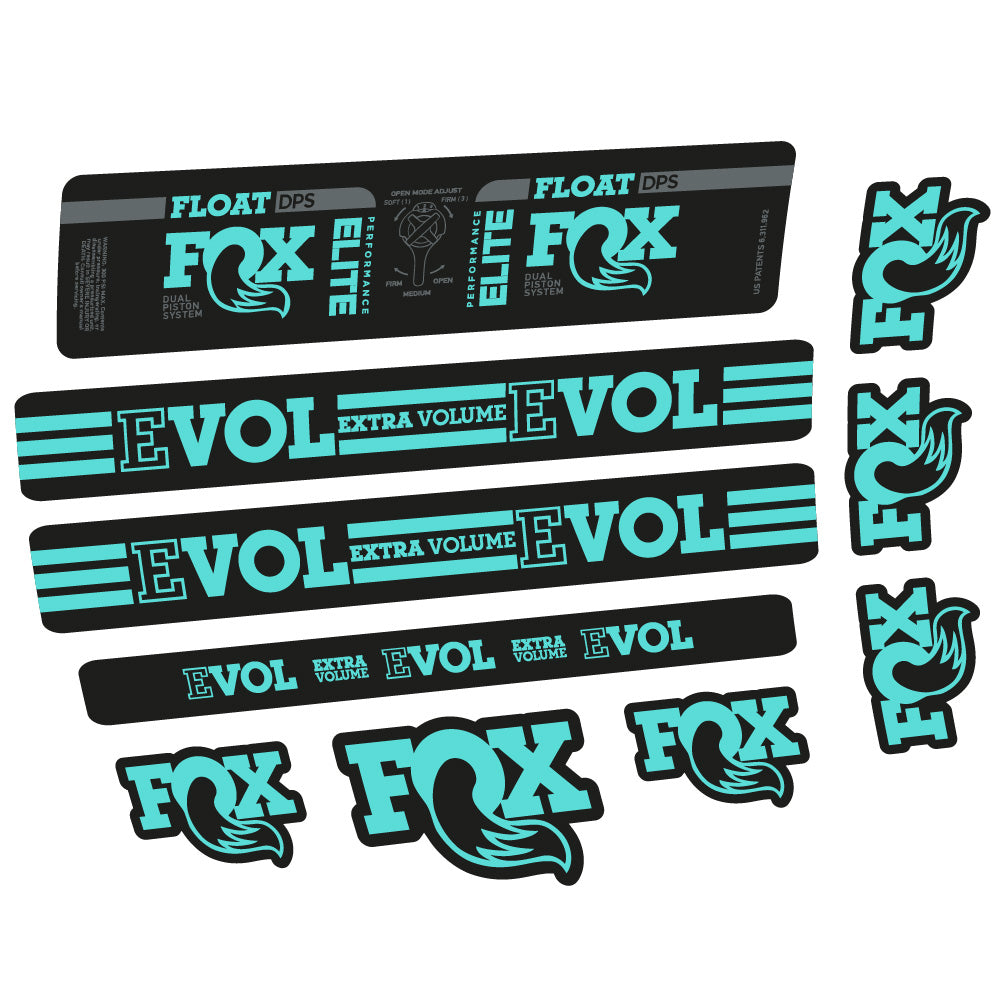 Autocollant Fox Float DPS Elite, Amortisseur, Vélo vinyle sticker