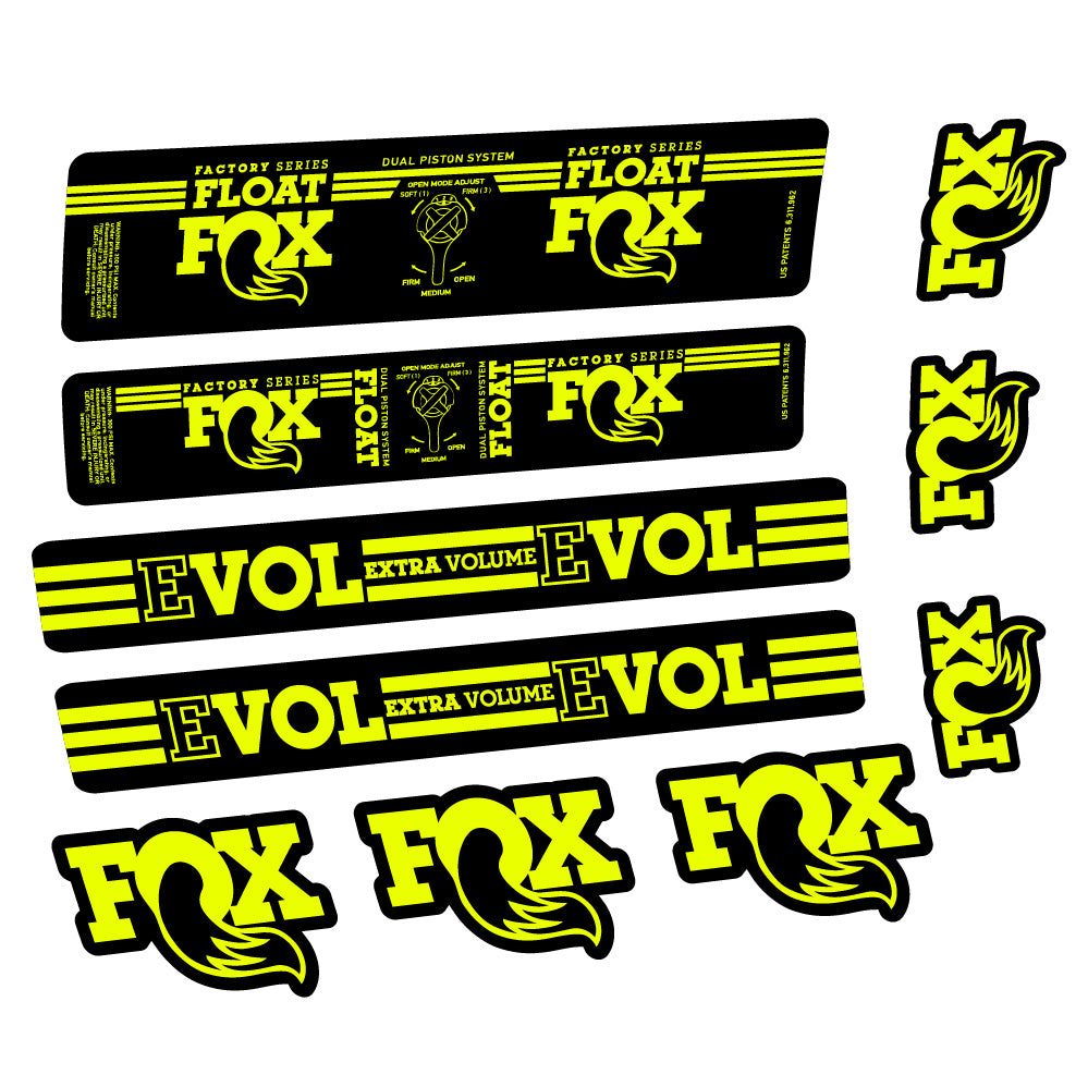 Autocollant Fox Float DPS Factory, Amortisseur, Autocollant vélo vinyle