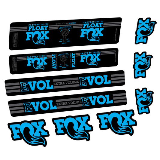 Autocollant Fox Float DPS Factory, Amortisseur, Autocollant vélo vinyle