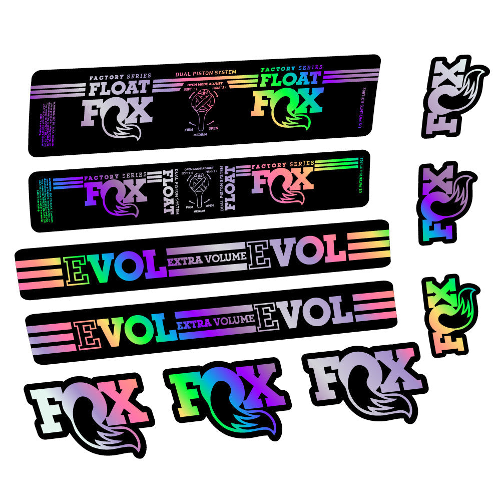 Autocollant Fox Float DPS Factory, Amortisseur, Autocollant vélo vinyle