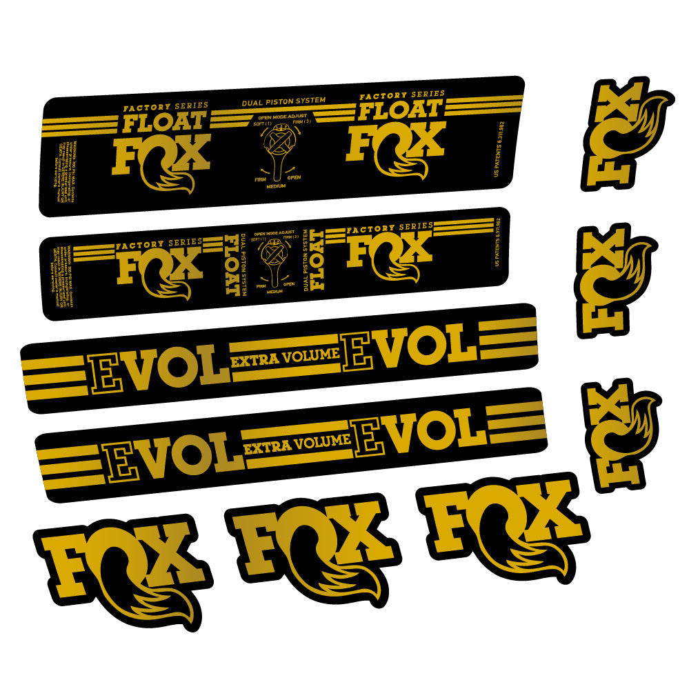 Autocollant Fox Float DPS Factory, Amortisseur, Autocollant vélo vinyle