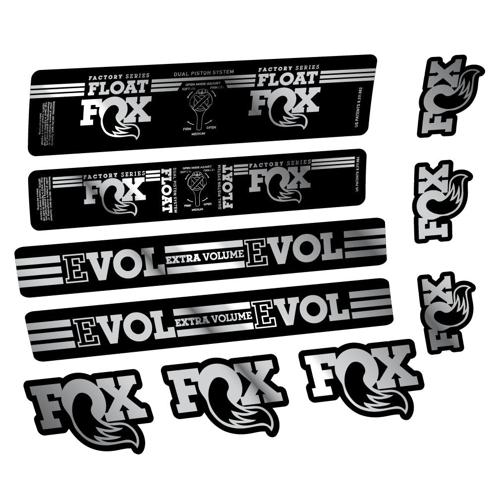 Autocollant Fox Float DPS Factory, Amortisseur, Autocollant vélo vinyle