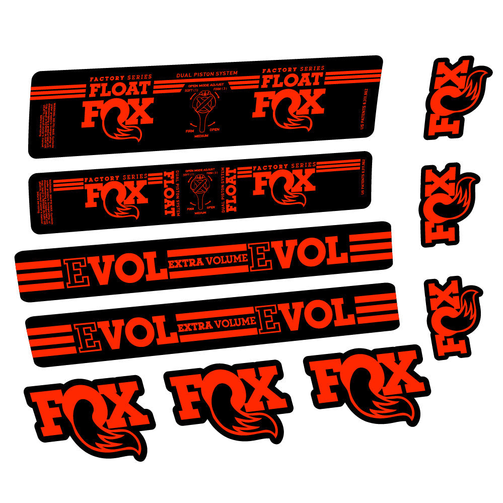 Autocollant Fox Float DPS Factory, Amortisseur, Autocollant vélo vinyle