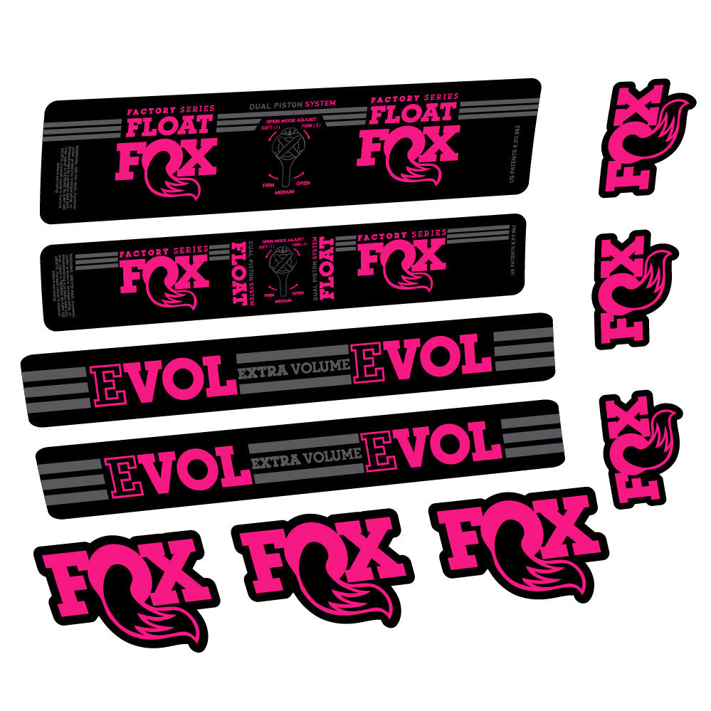 Autocollant Fox Float DPS Factory, Amortisseur, Autocollant vélo vinyle