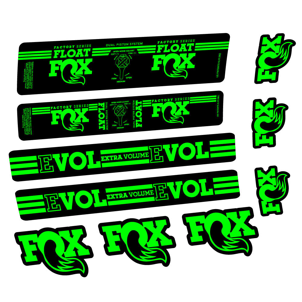 Autocollant Fox Float DPS Factory, Amortisseur, Autocollant vélo vinyle