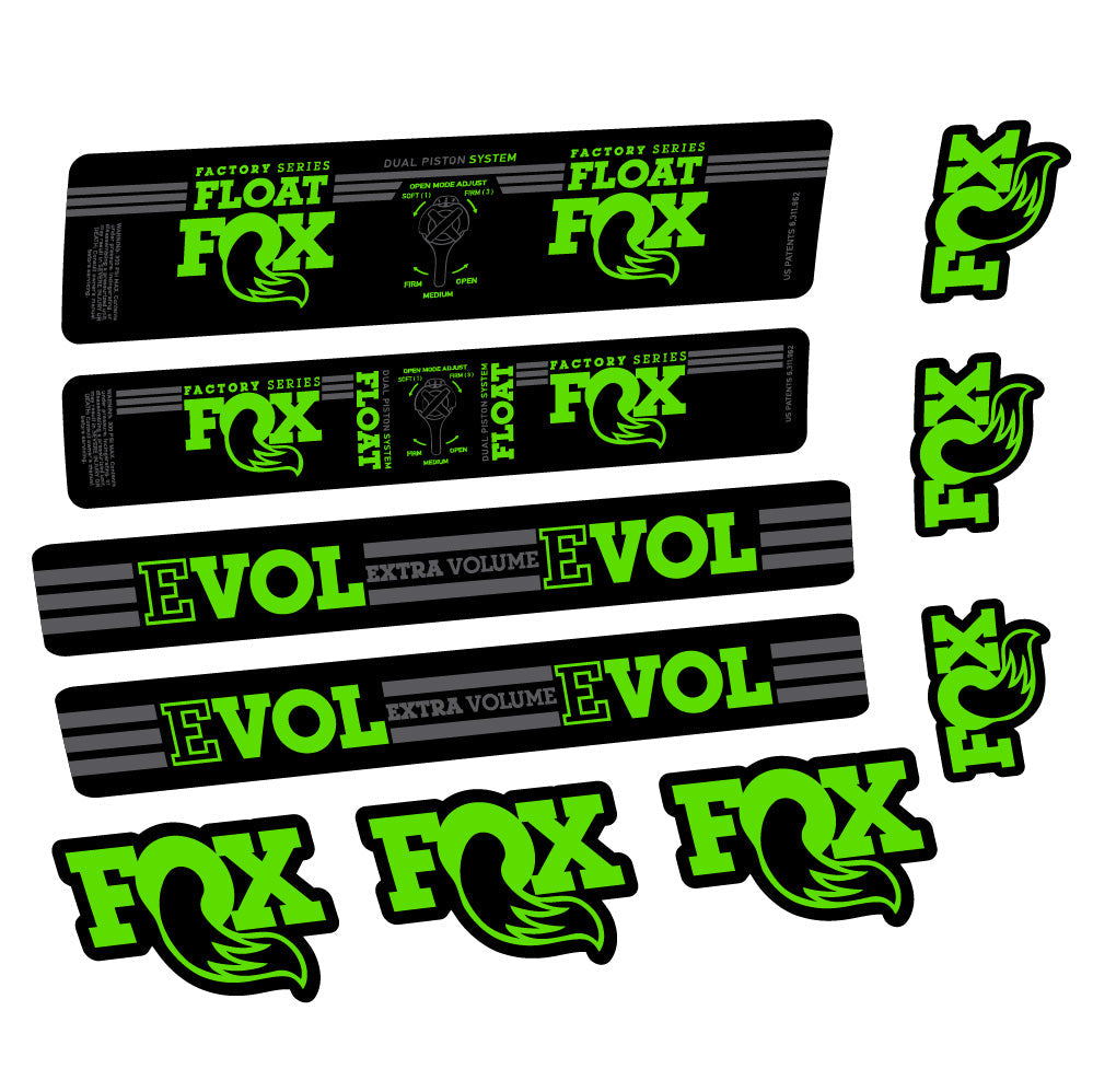 Autocollant Fox Float DPS Factory, Amortisseur, Autocollant vélo vinyle