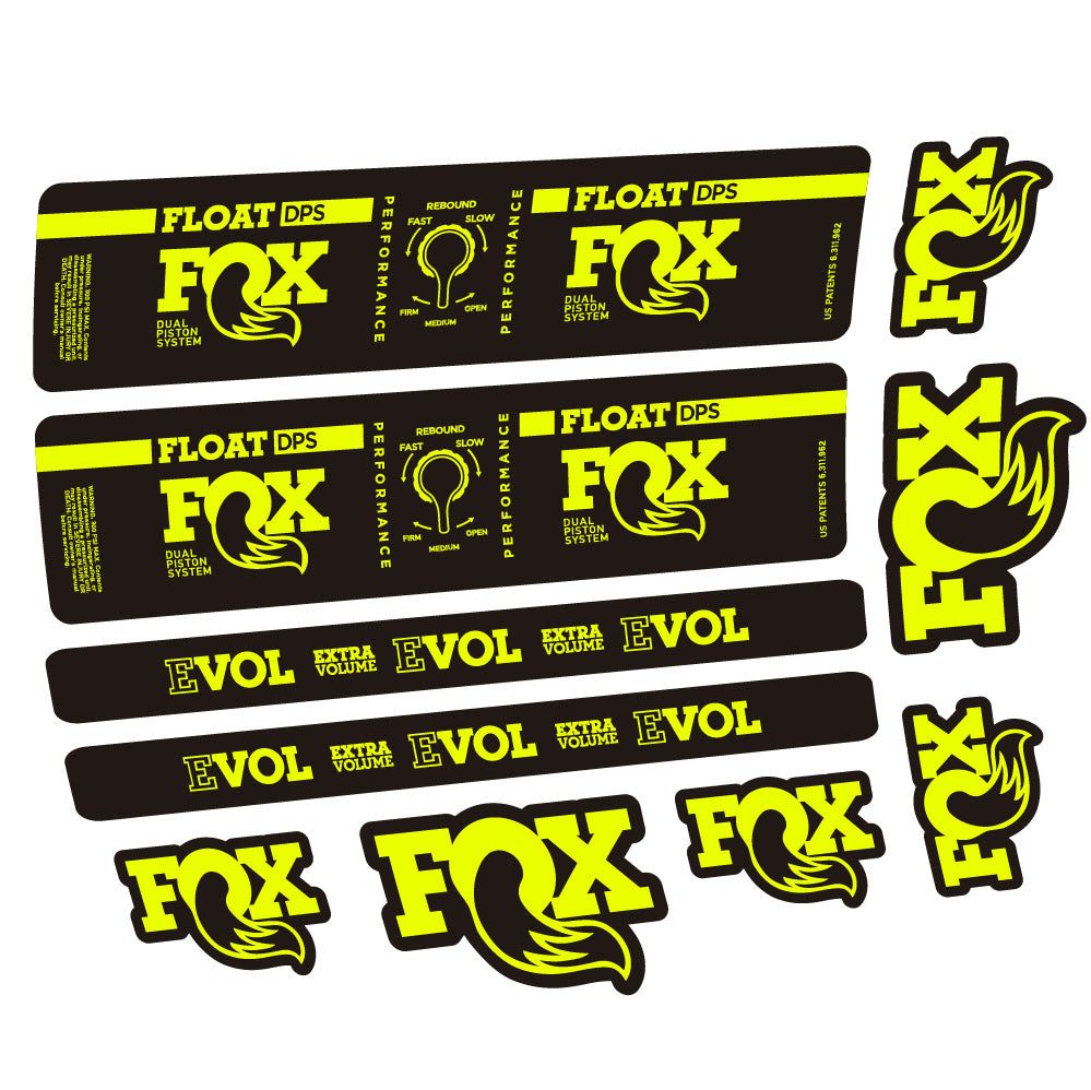 Autocollant Fox Float DPS Performance, Amortisseur, Vélo vinyle autocollant