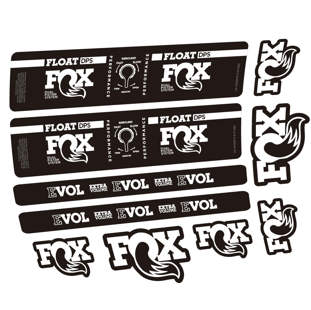 Autocollant Fox Float DPS Performance, Amortisseur, Vélo vinyle autocollant