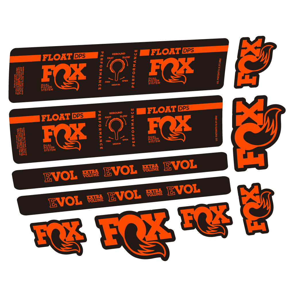 Autocollant Fox Float DPS Performance, Amortisseur, Vélo vinyle autocollant