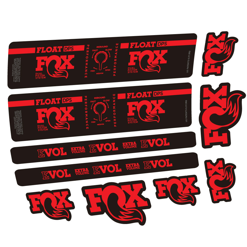 Autocollant Fox Float DPS Performance, Amortisseur, Vélo vinyle autocollant