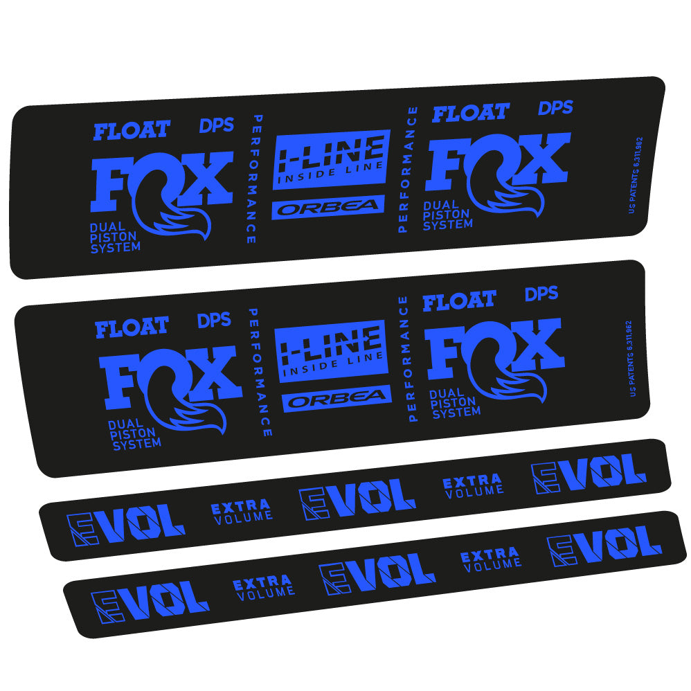 Autocollant Fox Float DPS Performance I Line, Shock Absorber, Autocollant Vélo vinyle