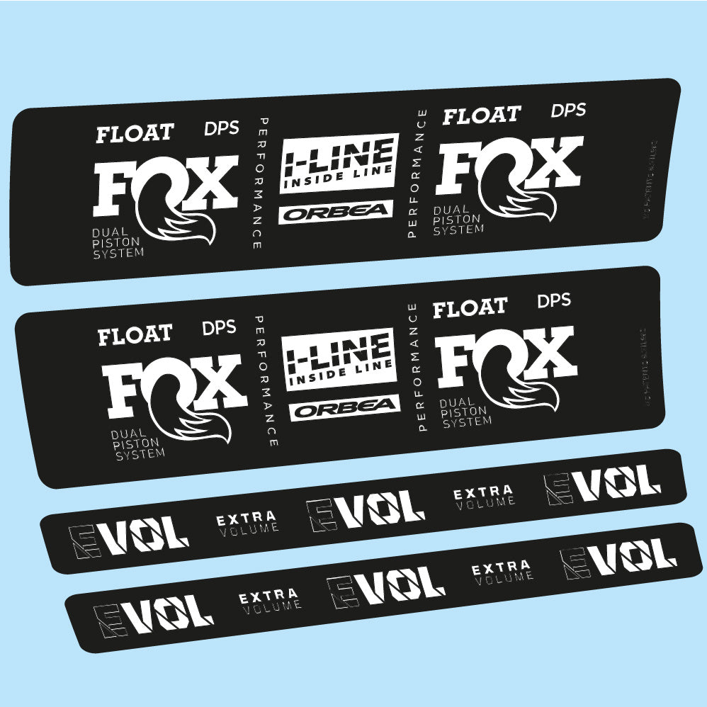 Autocollant Fox Float DPS Performance I Line, Shock Absorber, Autocollant Vélo vinyle