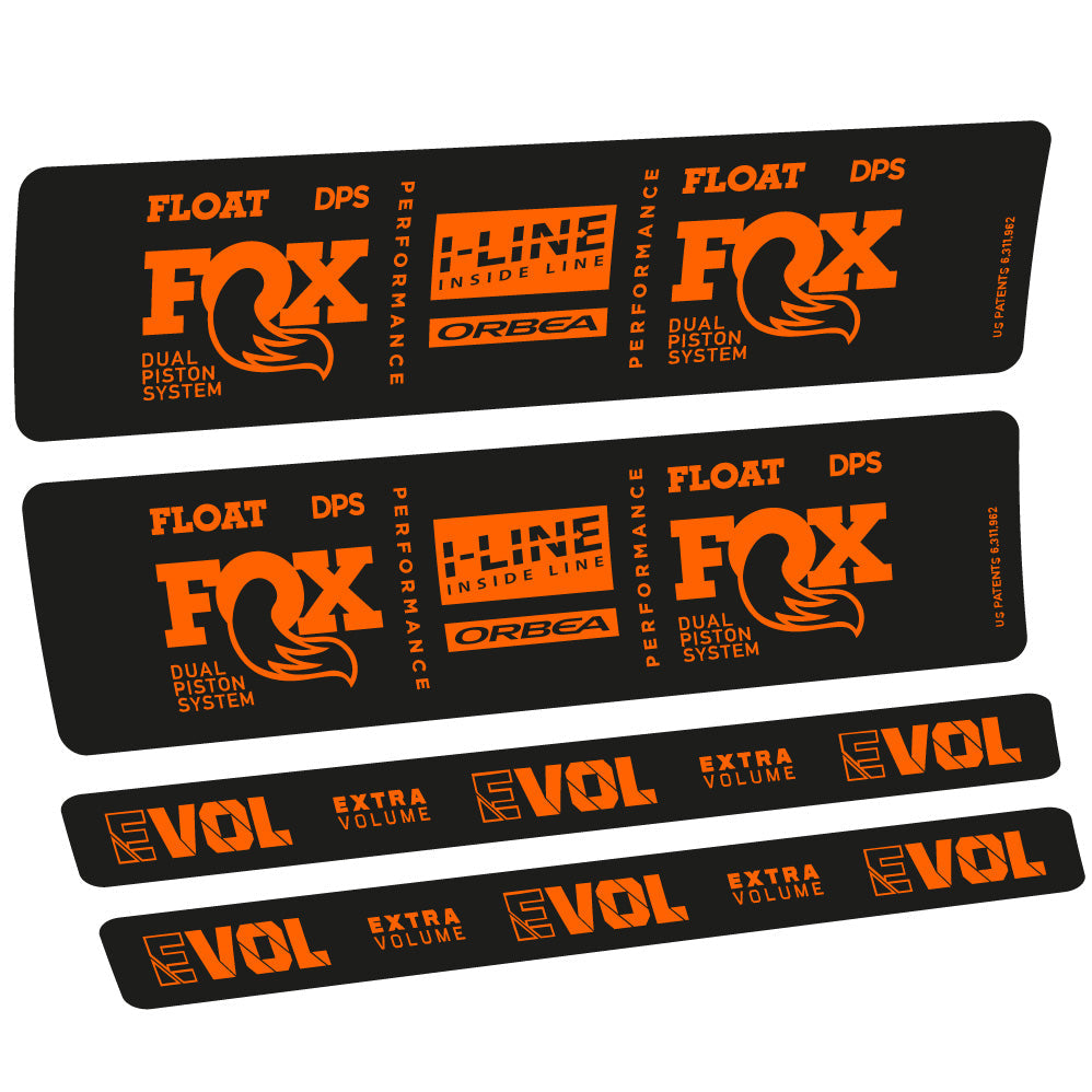Autocollant Fox Float DPS Performance I Line, Shock Absorber, Autocollant Vélo vinyle
