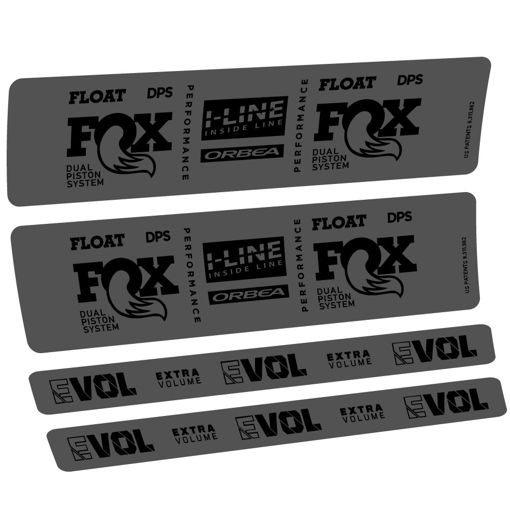 Autocollant Fox Float DPS Performance I Line, Shock Absorber, Autocollant Vélo vinyle