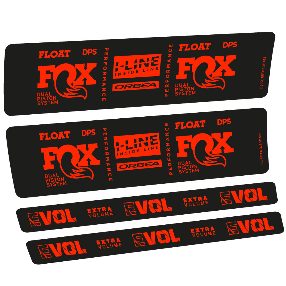 Autocollant Fox Float DPS Performance I Line, Shock Absorber, Autocollant Vélo vinyle