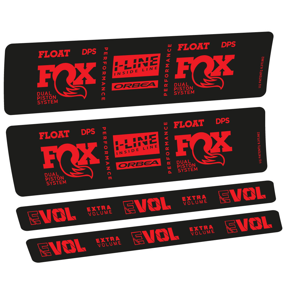 Autocollant Fox Float DPS Performance I Line, Shock Absorber, Autocollant Vélo vinyle