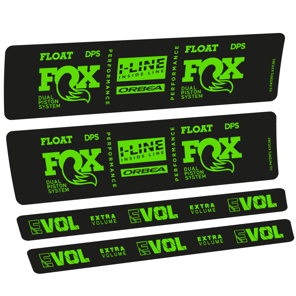 Autocollant Fox Float DPS Performance I Line, Shock Absorber, Autocollant Vélo vinyle