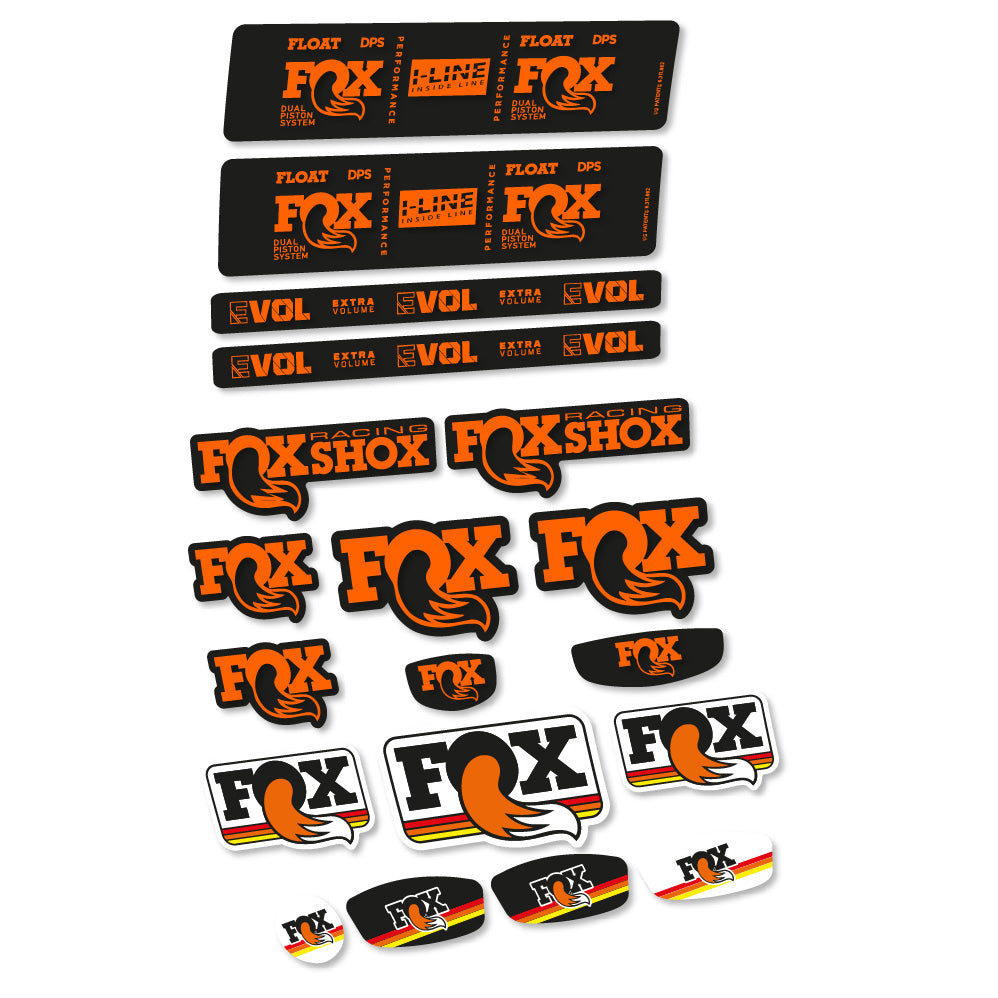 Autocollant Fox Float DPS Performance I Line, Shock Absorber, Autocollant Vélo vinyle