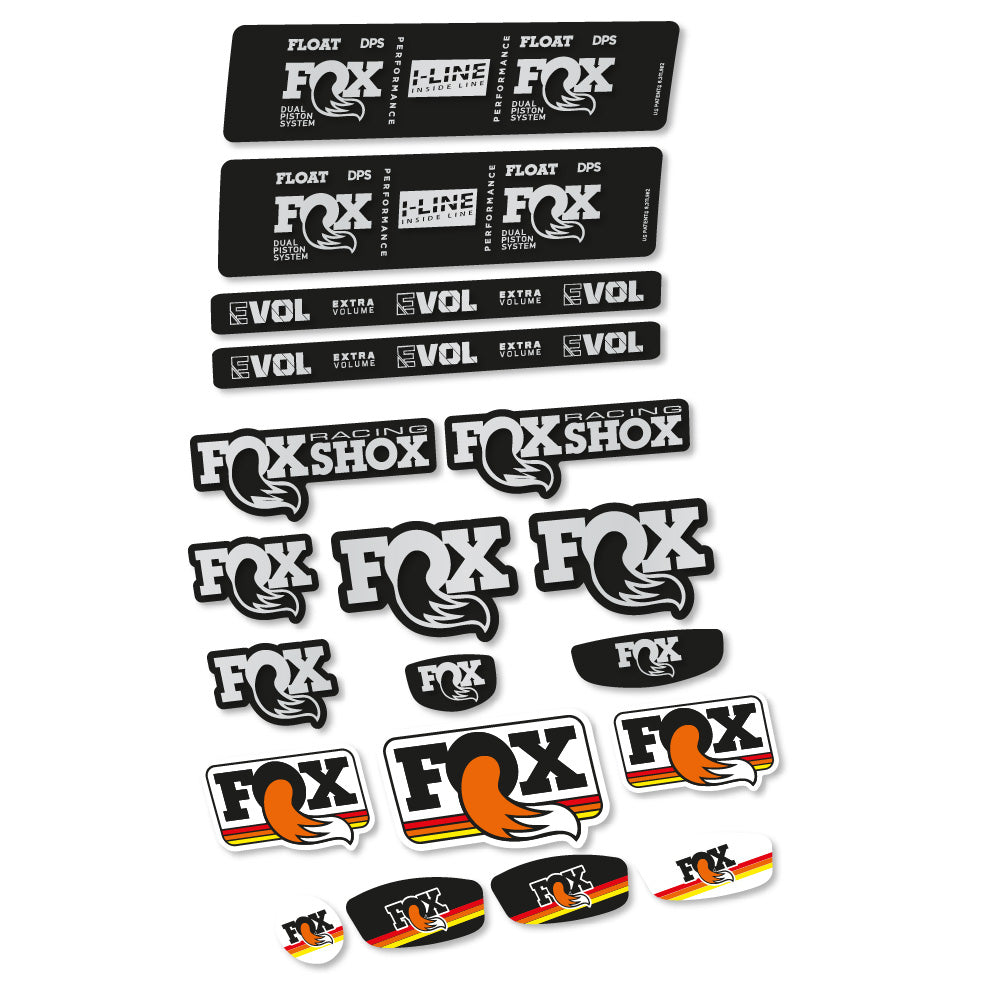 Autocollant Fox Float DPS Performance I Line, Shock Absorber, Autocollant Vélo vinyle