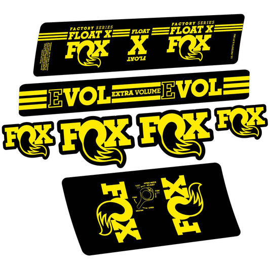 Autocollant Fox Float X Factory 2016, Shock Absorber, Autocollant Vélo vinyle