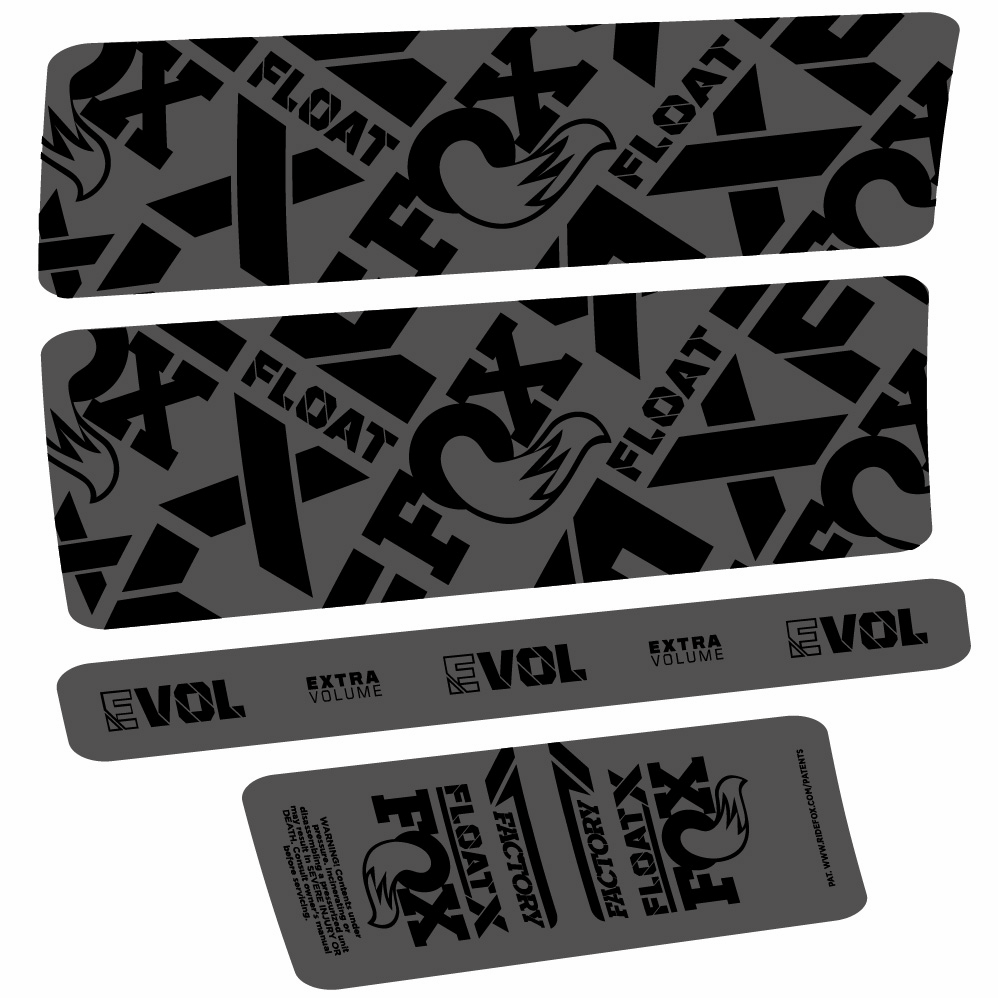 Autocollant Fox Float X Factory, Shock Absorber, Autocollant vélo vinyle