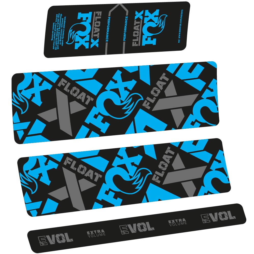Autocollant Fox Float X Performance 2022, Shock Absorber, Autocollant Vélo vinyle