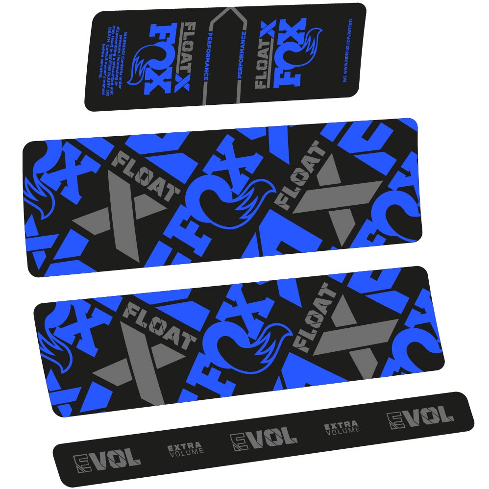 Autocollant Fox Float X Performance 2022, Shock Absorber, Autocollant Vélo vinyle