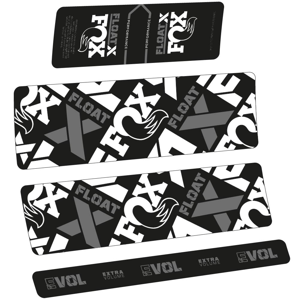 Autocollant Fox Float X Performance 2022, Shock Absorber, Autocollant Vélo vinyle