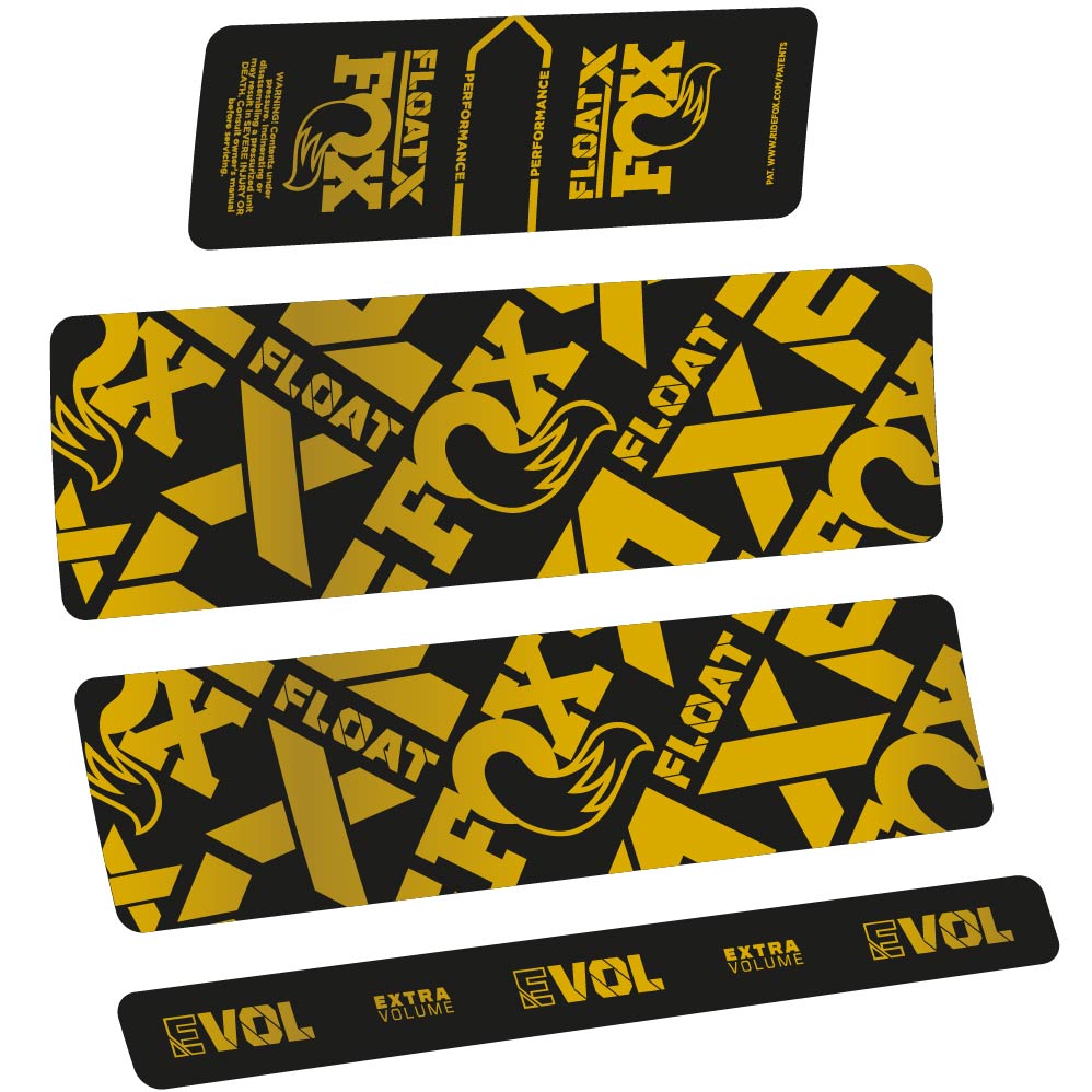 Autocollant Fox Float X Performance 2022, Shock Absorber, Autocollant Vélo vinyle