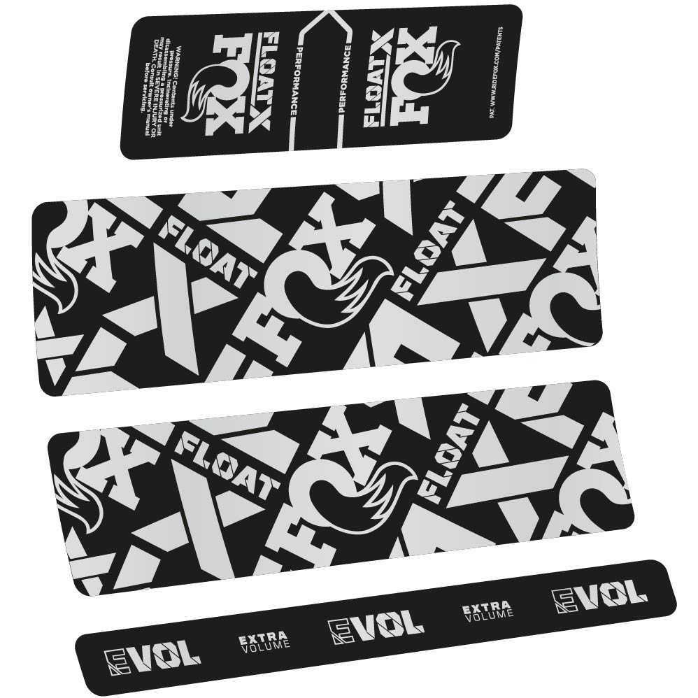 Autocollant Fox Float X Performance 2022, Shock Absorber, Autocollant Vélo vinyle