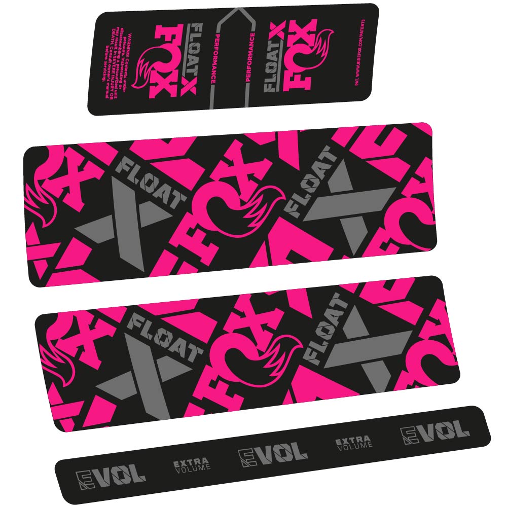 Autocollant Fox Float X Performance 2022, Shock Absorber, Autocollant Vélo vinyle