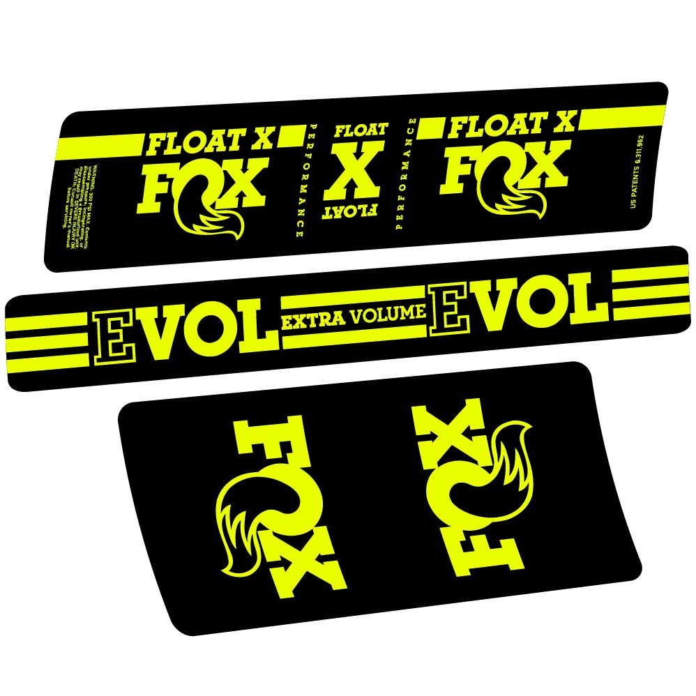 Autocollant Fox Float X, Shock Absorber, Autocollant Vélo vinyle