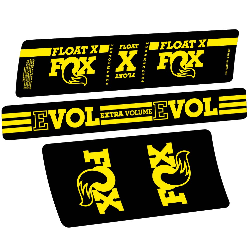 Autocollant Fox Float X, Shock Absorber, Autocollant Vélo vinyle